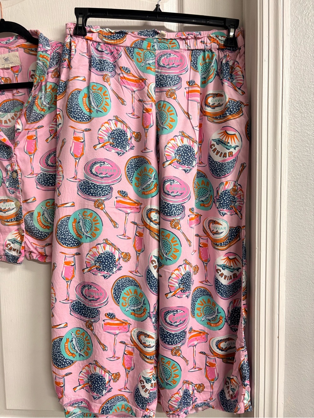 Printfresh Pink Pajama Set with Drink & Dessert Motif - Picture 3 of 11